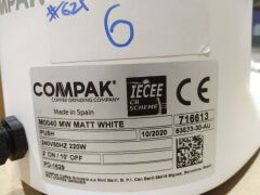 Compak K3 Push Coffee Grinder Matte White - 4