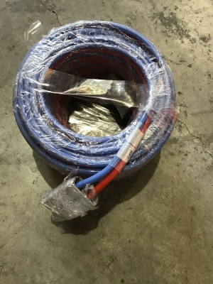 Twin Blue & Red Cable 15m