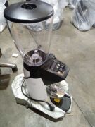 Compak PKF Grinder Matte White Refer to second image for Coffee Holder Type (Ex Demo Coffee stains/residual) - 2