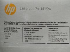 HP LaserJet Pro M15w White Printer - 4