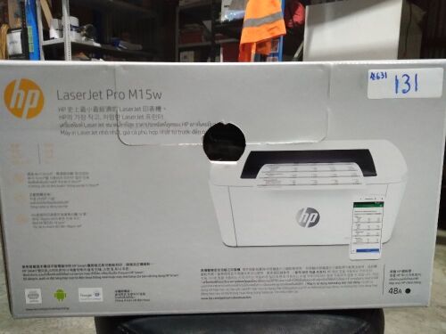 LaserJet Pro M15w white printer