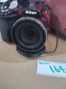Nikon 34X Wide Optical Zoom Ed VR 4.0-136mm 1:3 - 5.9 Glossy Red. (Scratches & Scuff marks, cracked screen). - 2
