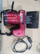 Nikon 34X Wide Optical Zoom Ed VR 4.0-136mm 1:3 - 5.9 Glossy Red. (Scratches & Scuff marks, cracked screen). - 5