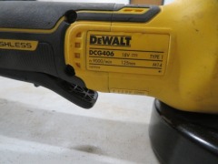 DeWalt Cordless Tools comprising; 125mm Grinder, Cordless Compact Blower Skin, Charger, DCB115-XE, Charger, DC310-XE, Impact Driver, DCF887 - 5