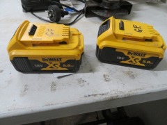 DeWalt Cordless Tools comprising; 125mm Grinder, Cordless Compact Blower Skin, Charger, DCB115-XE, Charger, DC310-XE, Impact Driver, DCF887 - 10