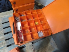 9 x Plastic parts boxes, Orange Rola-Cases
367 x 370 x 130mm H - 4
