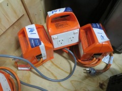 3 x Portable Residual Current Unit
240 Volt
4 Power Sockets Single Phase - 2