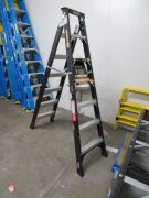 Gorilla Fibreglass Double Sided Dual Purpose Ladder, 3.1-3.9m Ladder Height, 150Kg - 2