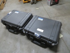 2 x AFL Hard Plastic carry cases, Pelican
530 x 450 x 200mm H - 2