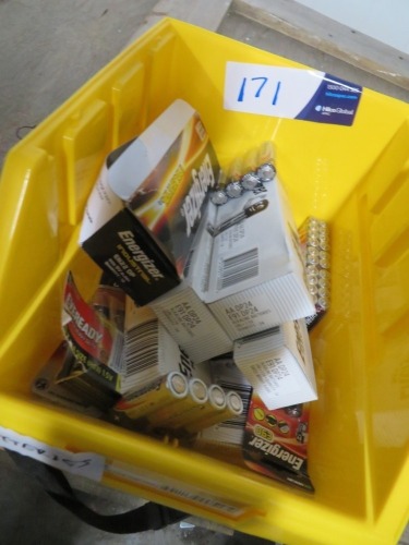 Energizer Batteries in yellow tub
