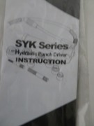 Syk Series Hydraulic Punch Driver in black case & 3 x G Clamps - 2
