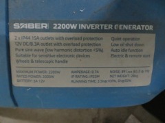 Saber Inverter Generator, 2200 W - 4