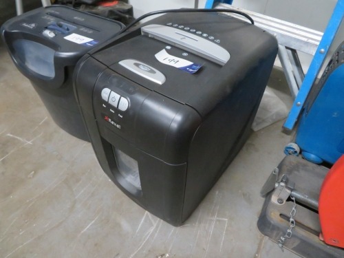 2 x Paper Shredders, Fellowes and Rexel
