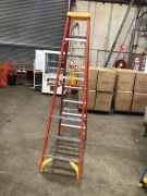 Werner Single Sided Step Ladder 2.4m Orange - 2