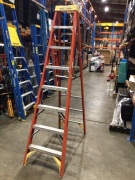 Werner Single Sided Step Ladder 2.4m Orange - 3