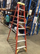 Werner Single Sided Step Ladder 2.4m Orange - 4