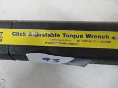 Mastercraft Click adjustable Torque Wrench 1/2" 12mm Drive, TTTR 1/2 - 5