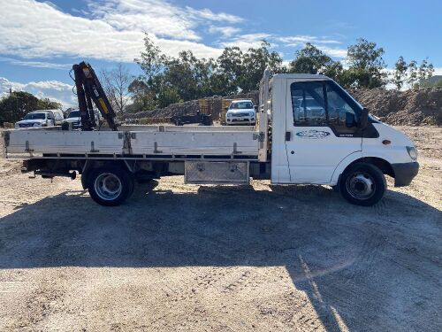 2005 Ford Transit 135 T430 Tray Truck with Crane