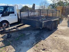 2015 8x5 Tandem Trailer Grey Colour with Mesh Cage - 3