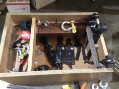 Large Wooden Box with Assorted Tool - 2