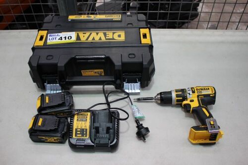 Cordless Brushless Drill Driver, Make: Dewalt, Model: DCD795XE, with Battery Charger, Model: DCB115-XE, 2 x Lithium Rechargeable Batteries