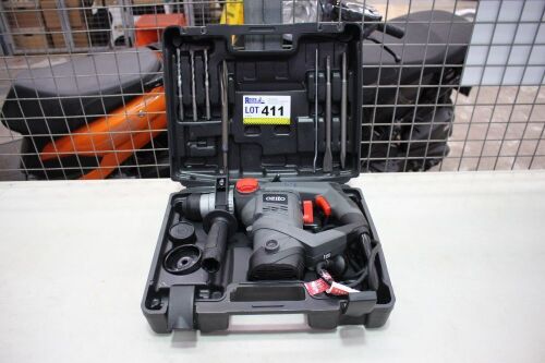 Rotary Hammer Drill, Make: Ozito, Model: RHD-900, DOM: 04/2018, Electric, 240v, 900w, Single Phase, with Bits in Hard Carry Case
