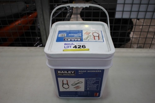Roof Workers Kit, Make: Bailey, in White Plastic Carry Tub
