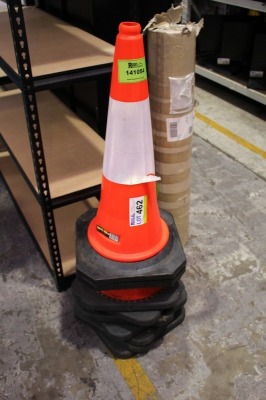 9 x Safety Traffic Cones