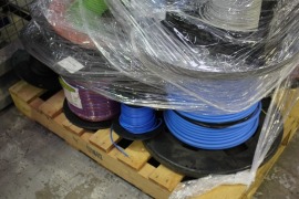Pallet containing a quantity of DC Cable, Single and Dual Core, Part Used, various Gauges and Lengths etc - 3