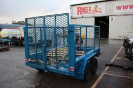 Trailer, John Pappas Dual Axle, Side Cages, Loading Ramp - 6