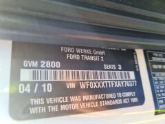 2010 Ford TRANSIT 2 115 T280 SWB Van with 269,852 kilometres - 9