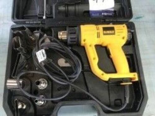 Dewalt Heat Gun in case with accessories, Model: D26414R, 240 volt