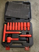 12PCS 1000V INSULATED 1/2DR REVERSIBLE RATCHET SET