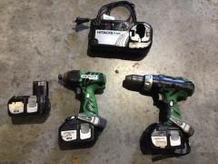 HITACHI DRILL AND IMPACT DRIVER