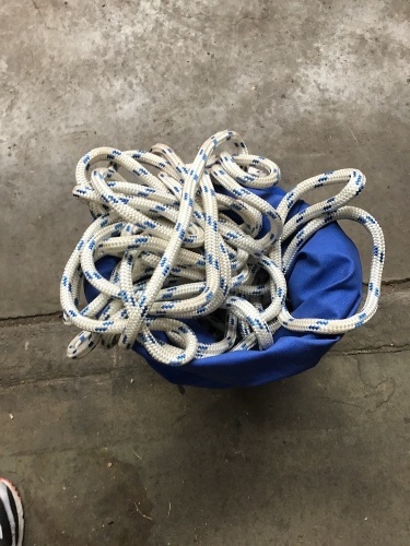 Riggers climbing rope