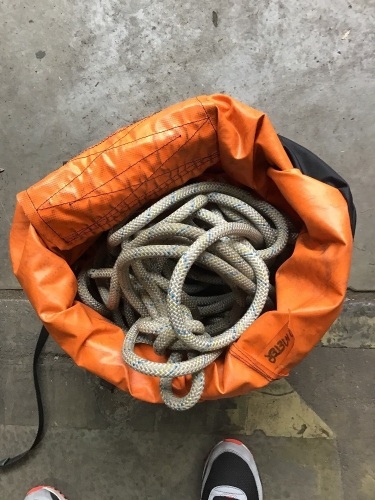 Riggers climbing rope