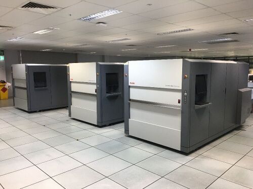 Make an offer - QTY 3x 2018 Kodak Generation News Platesetters Model: NWS, Seial No: NP219, NP220, NP218 with QTY 3x 2013 NELA Plate Benders Model: VCPm 1767