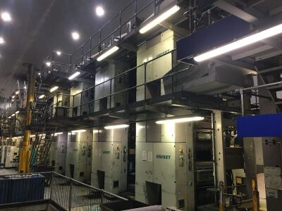 Make an offer - QTY 6X Uniset 70 Web Print Towers (2 with UV Drying), 1 Folder and support equipment