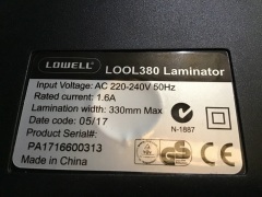 Lowell Loo L380 A3 Laminator - 2