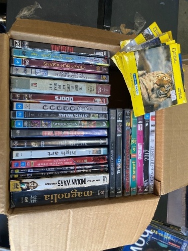 Box lot of dvds