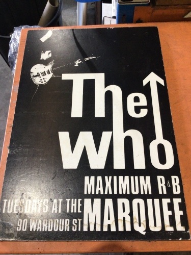 DNL The Who Maximum R&B wooden wall Poster
