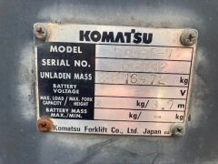 Komatsu FG45T-7 4 Wheel Counterbalance Forklift *RESERVE MET* - 19