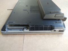 DNL Dell Latitude E6320 | No HardDrive [S/N: has beenremoved ] w/ bottom attachment | no Charger, missing cd eject cover , Minor Damage, rubber screen rim peeling back, scratches and scuff marks. - 5