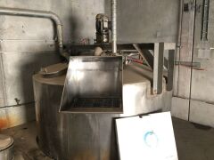 Stainless Steel 19,000 Litre tank with top mount agitator - 2