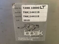 2x Iopak 10000 L Stainless Steel Tanks Year: 2010 - 2