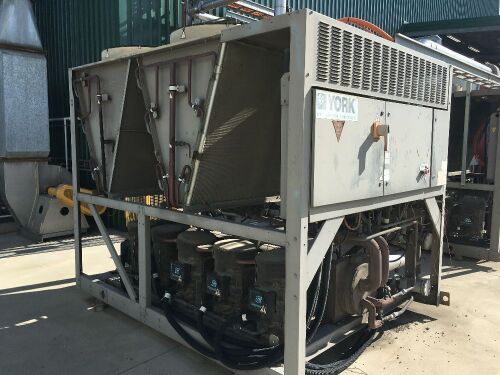 2x York Air-Cooled Chillers (2012) 196kW Cooling Capacity