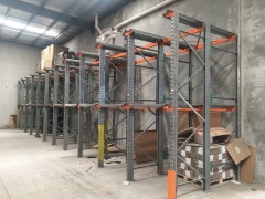 Drive In Pallet Racking, 44 x Pallet Spots, 2 Tier High, 2 x Depth Galvanised Upright Frames