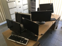 5 x assorted Monitors, Hewlett Packard 22", Kogan 22", Dell 22" & Acer 19", Viewsonic 24"
