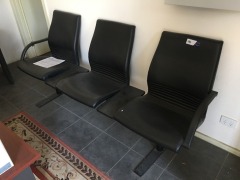Visitors Chairs, 3 x Seater & 2 x Single Seats