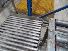 Roller Conveyor Section 
Stainless Steel Rollers on Mild Steel Frame
Rollers 400mm W - 5